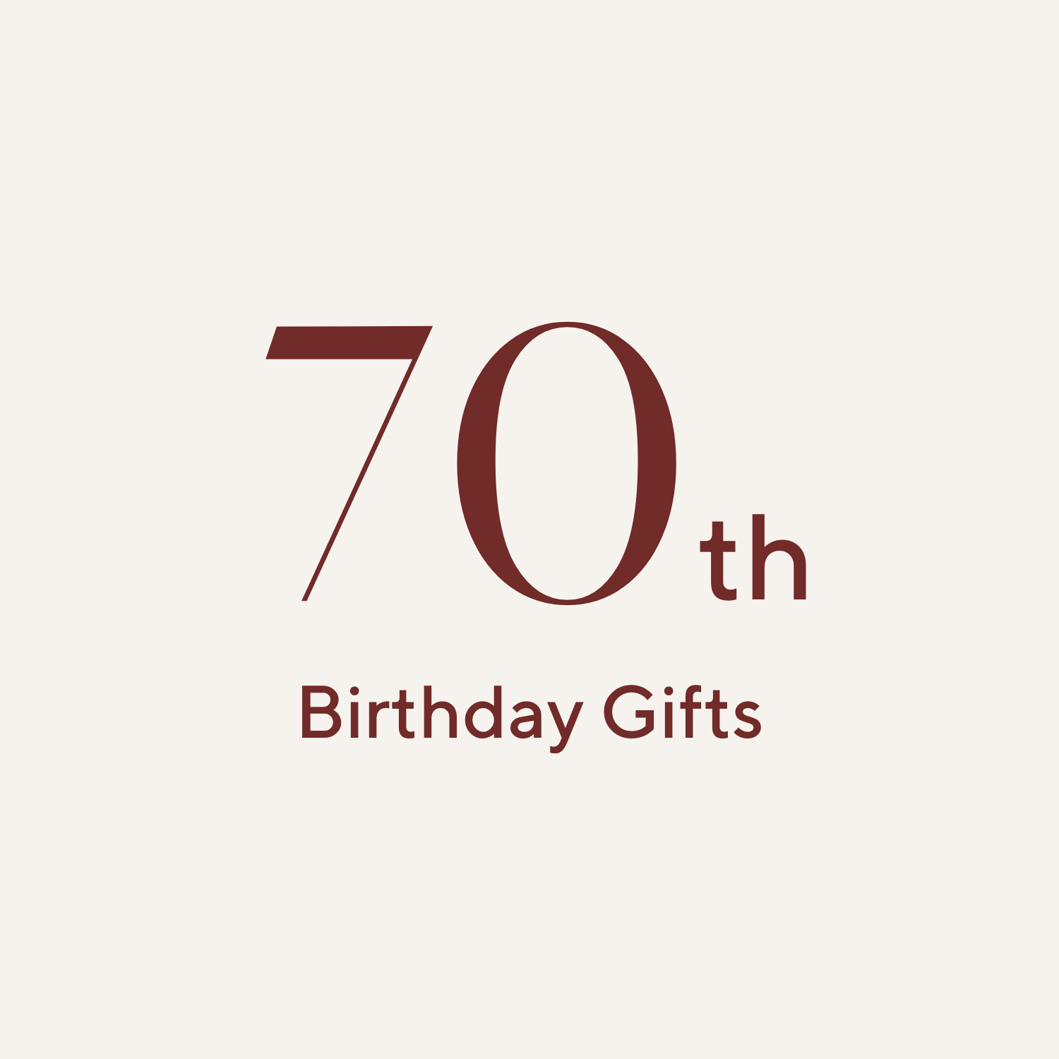 70th Birthday Gifts