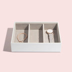 White & Rose Gold Classic Jewellery Box Stackers