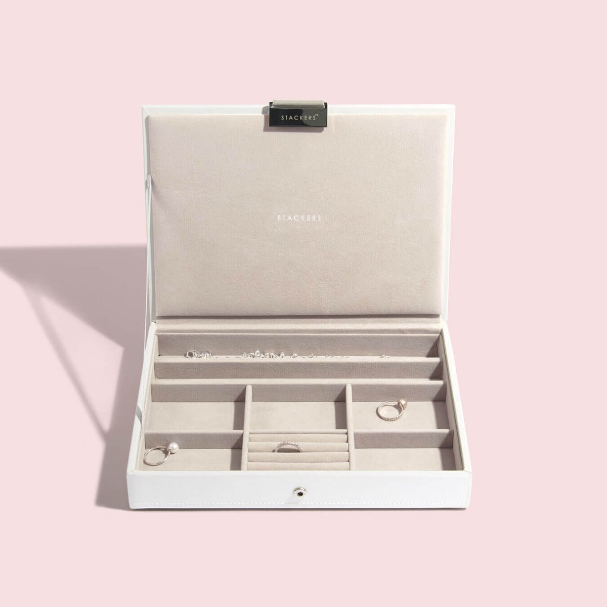 White Classic Jewellery Box Stackers