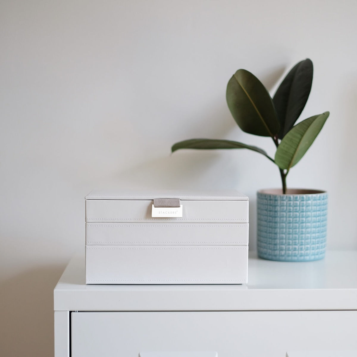 White Classic Jewellery Box Stackers