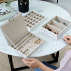 White Classic Jewellery Box Stackers