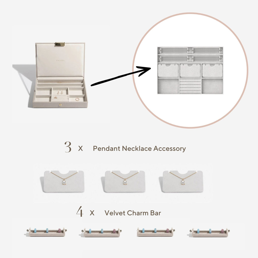 The Classic Lid Accessory Bundle - Jewellery Box Accessories - Stackers Australia