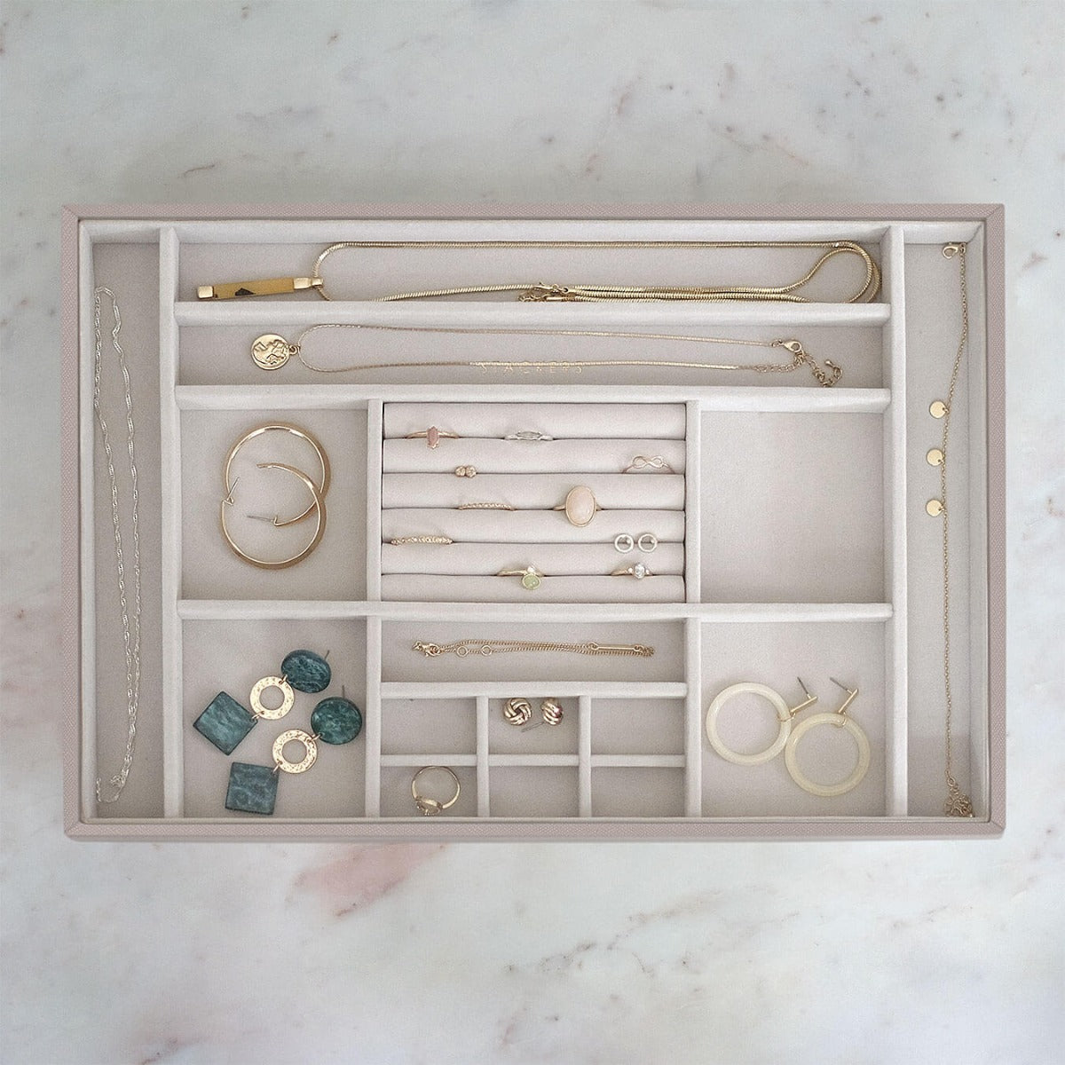 Taupe Supersize Ring & Accessory Layer Stackers