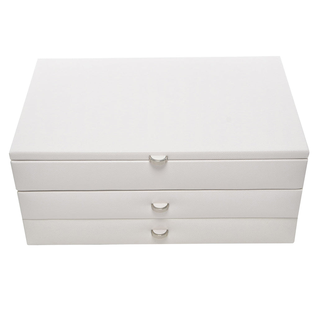 Large White Boutique Jewellery Box Stackers