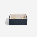 Navy Croc Mini Jewellery Box Stackers