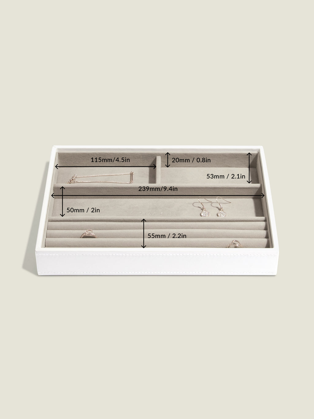 STACKERS WHITE CLASSIC 4 SECTION STACKER