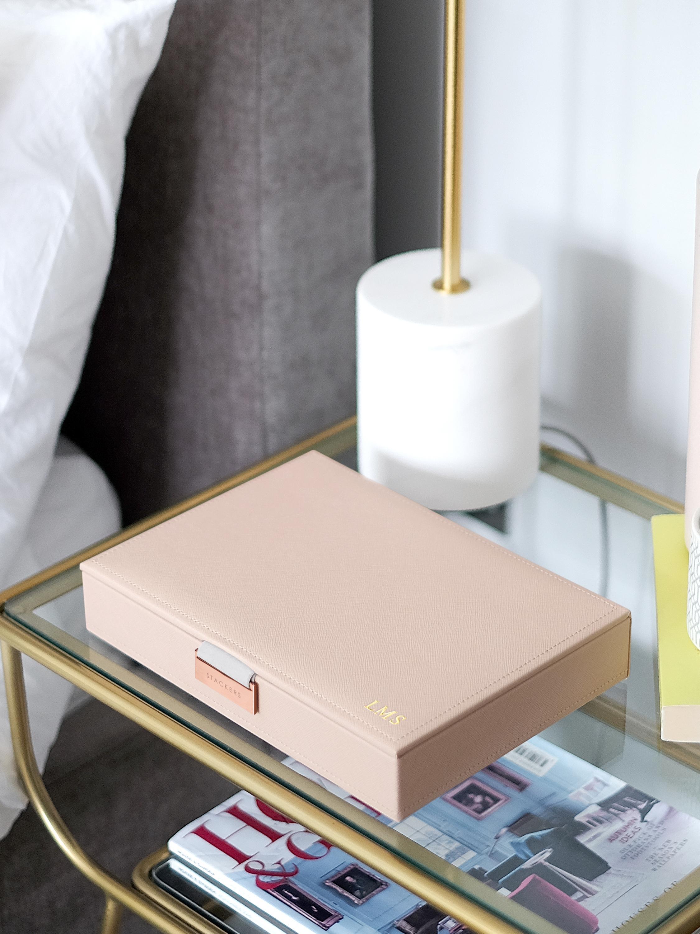 Blush Pink Classic Jewellery Box Lid