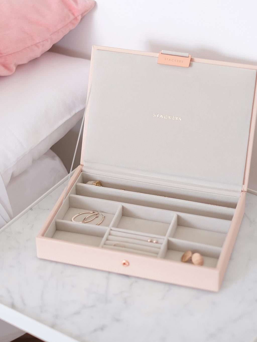 Blush Pink Classic Jewellery Box Lid