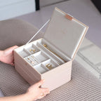 Blush Pink Classic Jewellery Box Lid