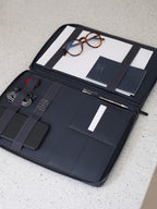 Navy Blue A4 Document Folder