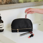 Zipped Makeup Bag Black