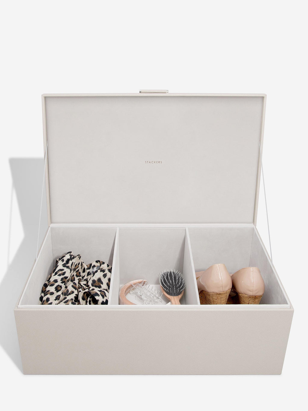 Large Storage Box Velvet Grey