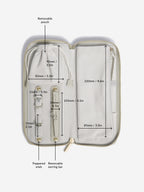 Oatmeal Jewellery Roll - Travel Jewellery Box - Stackers Australia