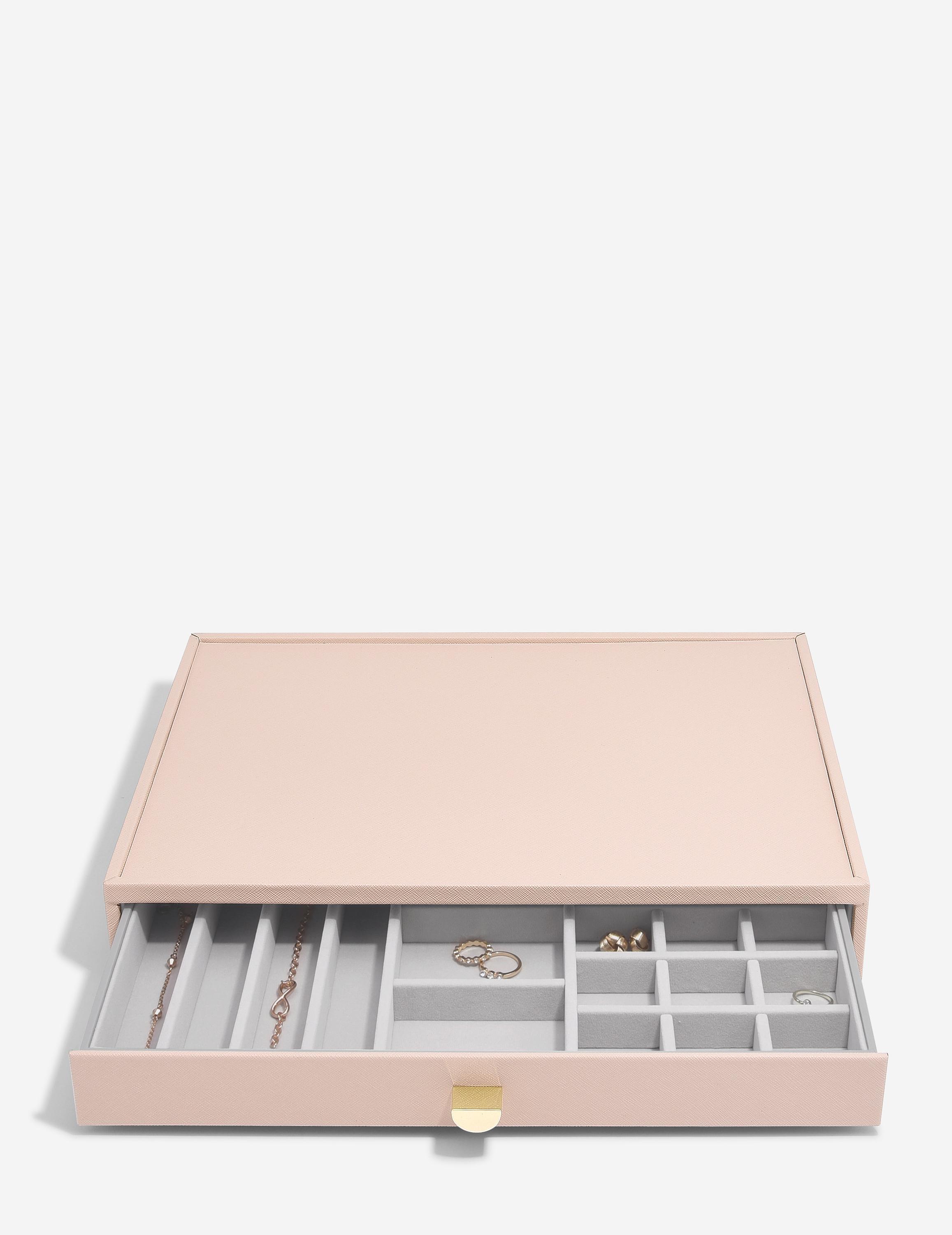 Blush Pink Supersize All In One Jewellery Drawer Layer