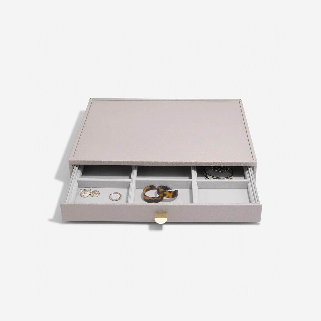 Taupe Supersize 9 Section Drawer Layer