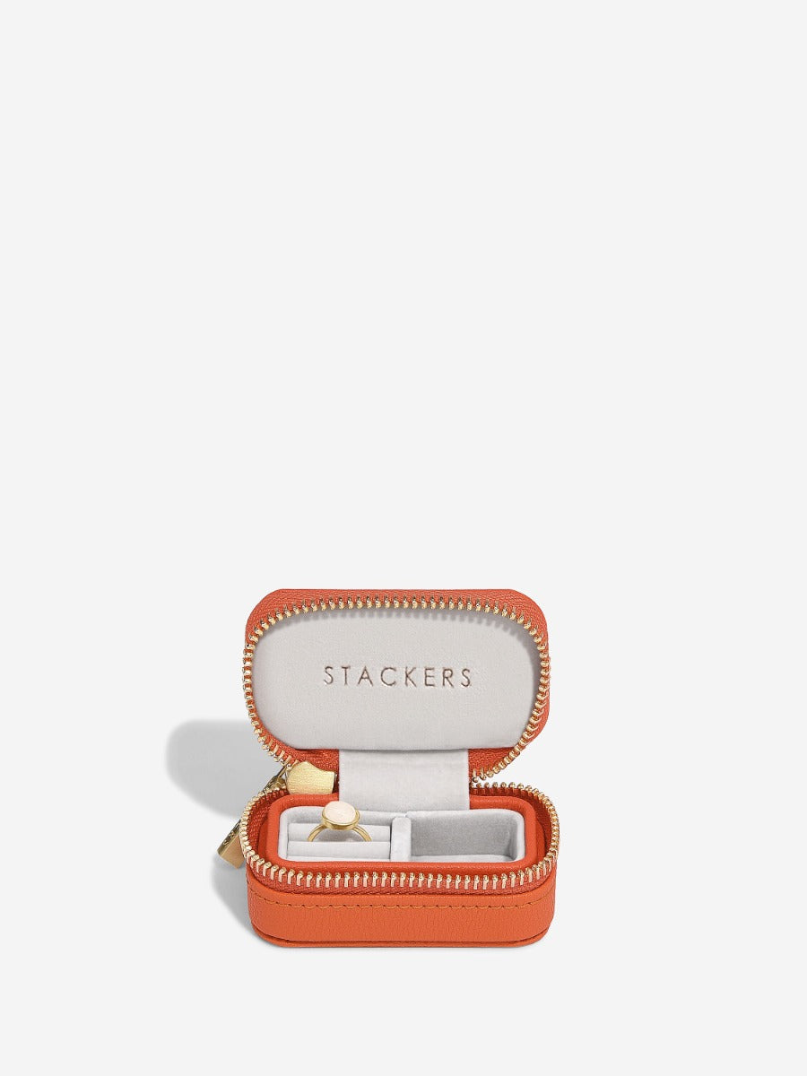 Orange Petite Travel Jewellery Box Stackers