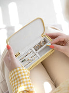 Yellow Medium Travel Jewellery Box Stackers