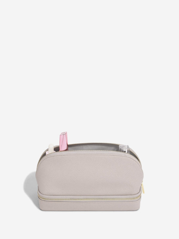 Taupe Cosmetic and Jewellery Bag - Makeup Bag - Stackers Australia