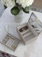 Taupe Luxury Classic Jewellery Box Stackers