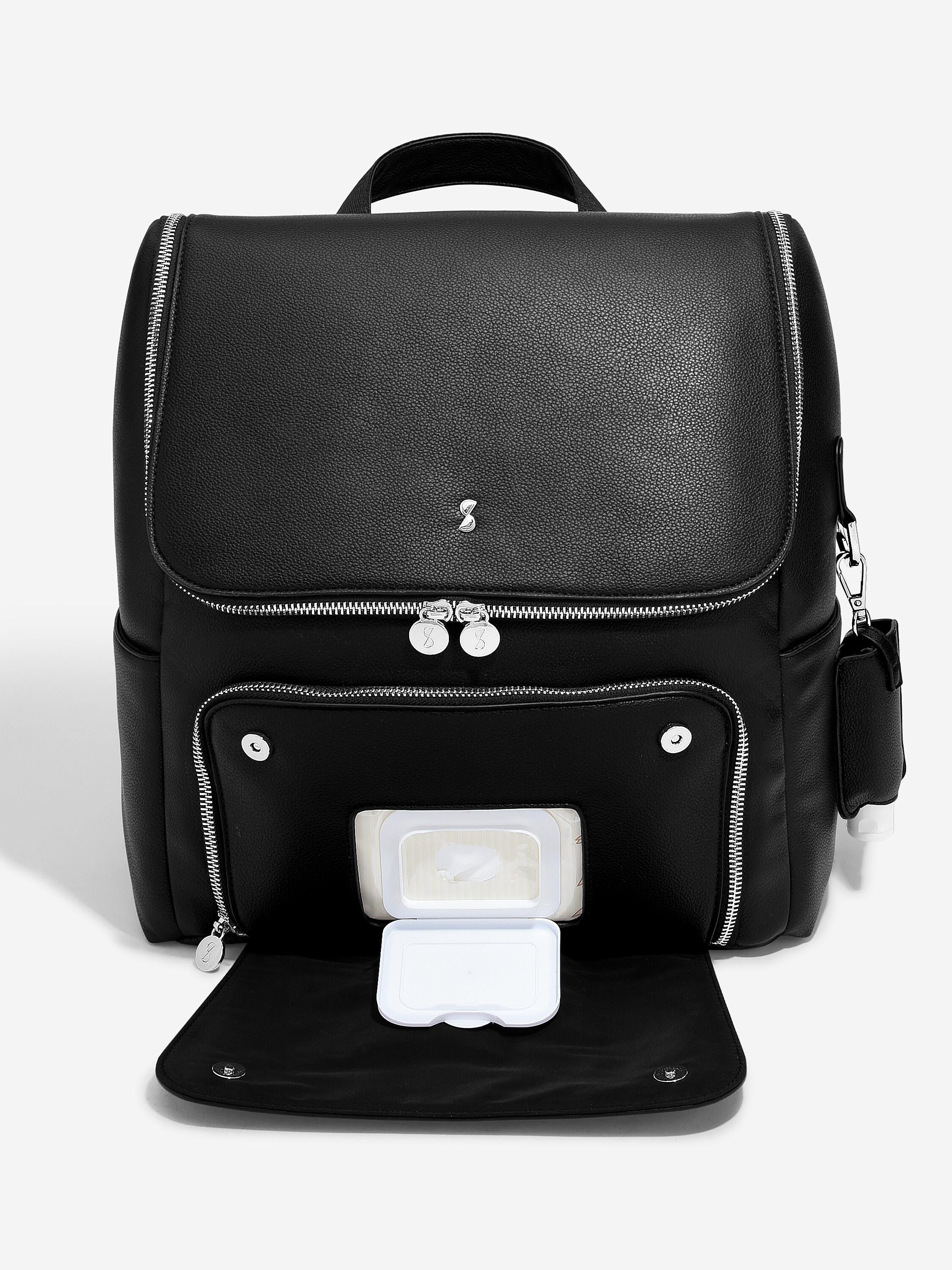 Black Baby Changing Backpack