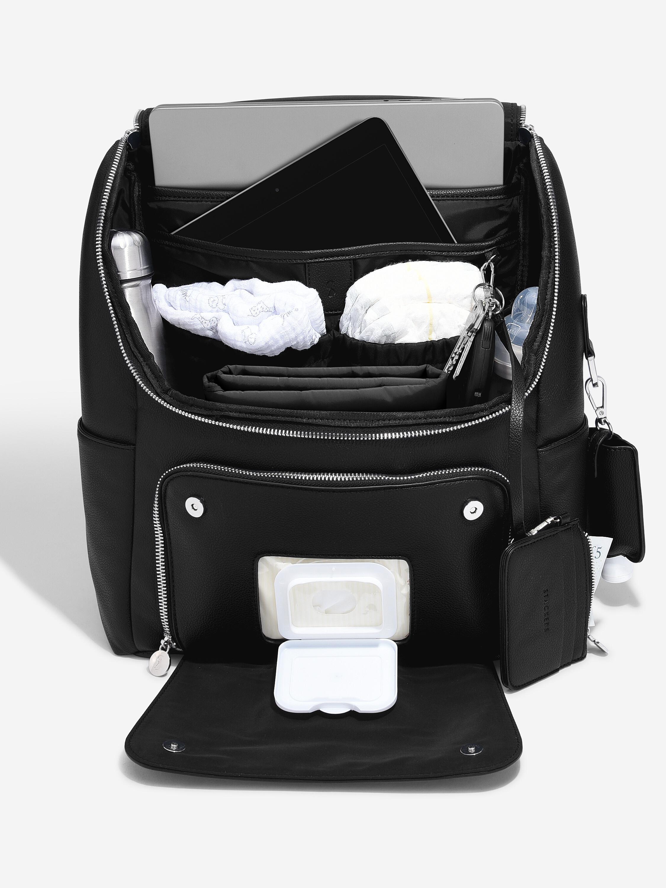 Black Baby Changing Backpack