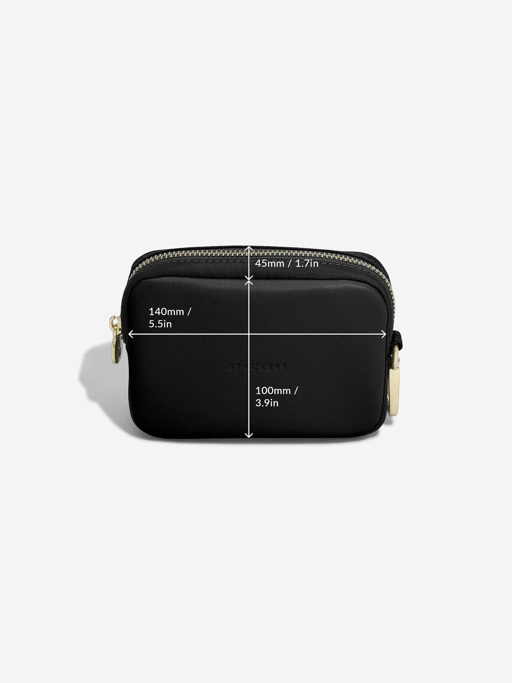 Recycled Nylon Black Bottle Bag