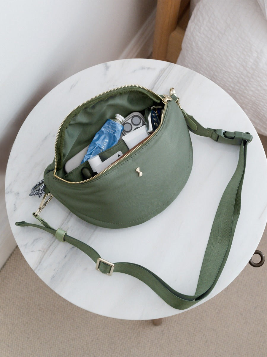 Green Recycled Nylon Bumbag Stackers