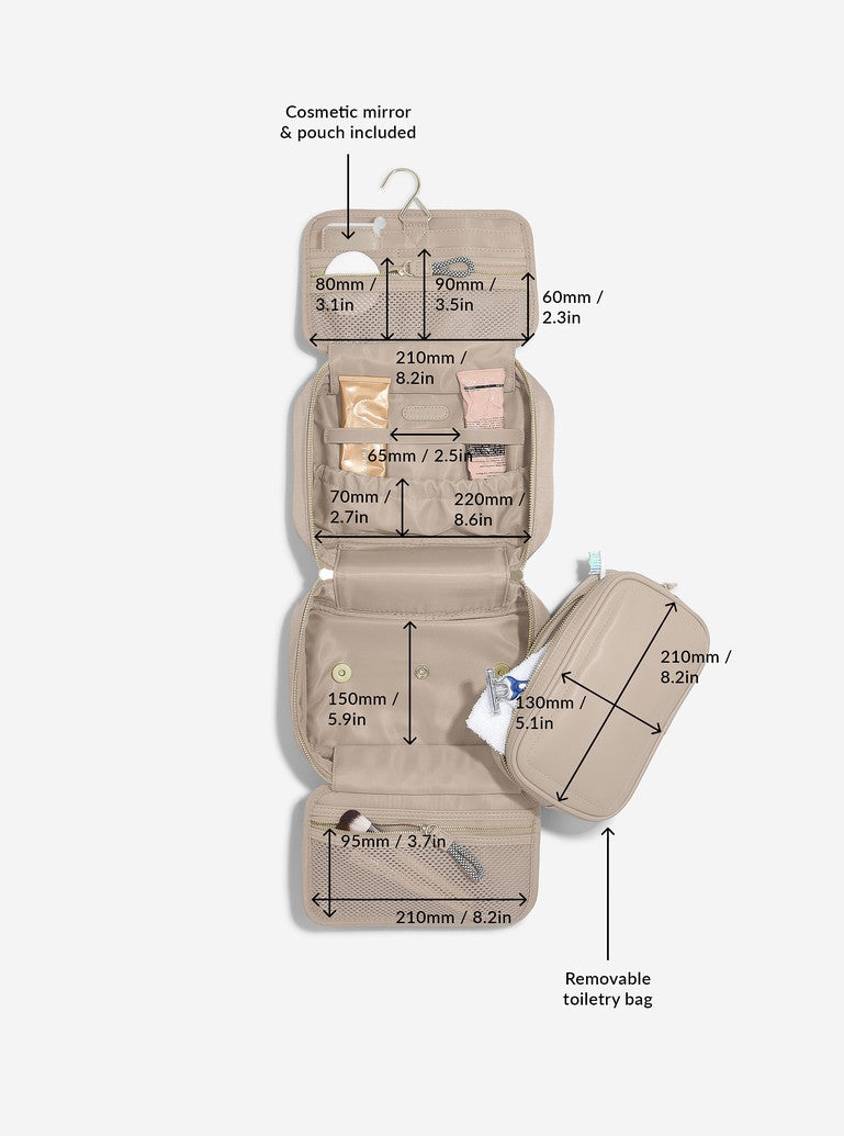 Mushroom Recycled Nylon Washbag Stackers
