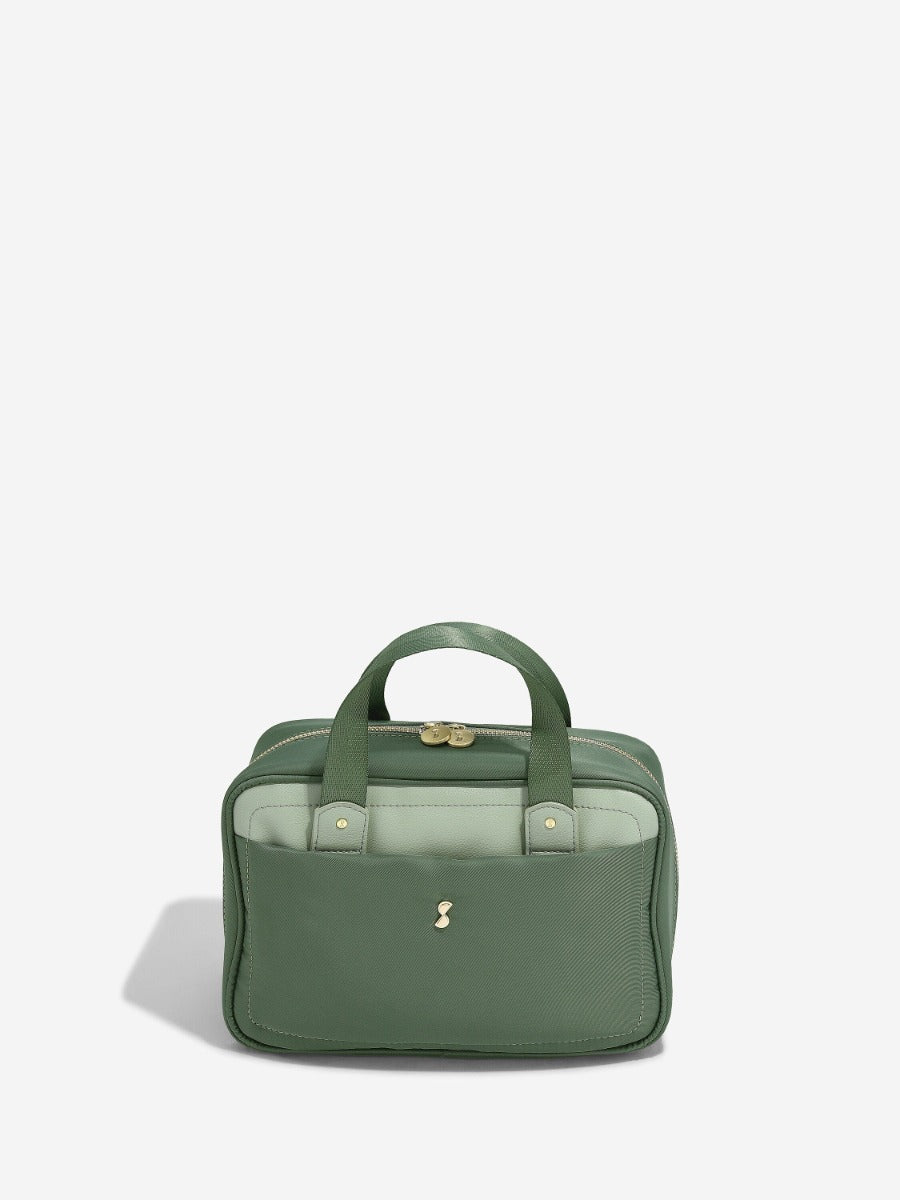 Green Recycled Nylon Washbag Stackers