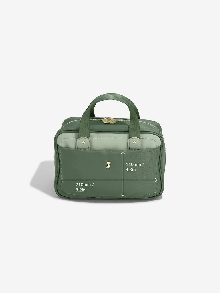 Green Recycled Nylon Washbag Stackers