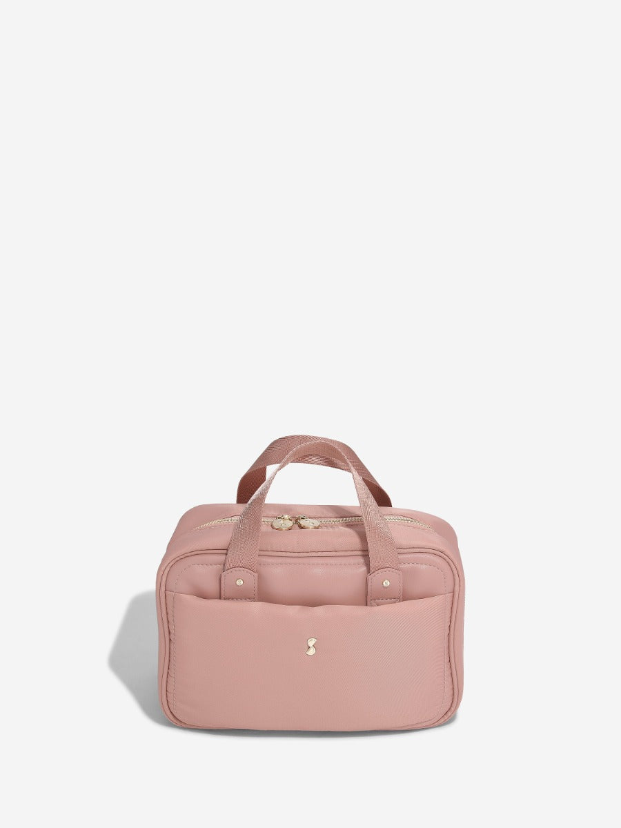 Pink Recycled Nylon Washbag Stackers