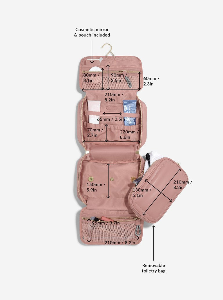 Pink Recycled Nylon Washbag Stackers