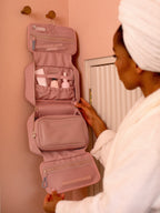 Pink Recycled Nylon Washbag Stackers