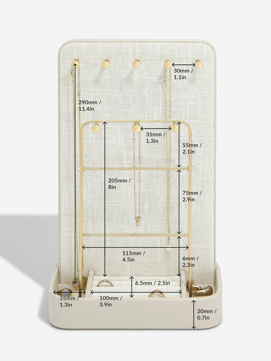Oatmeal & Linen All-In-One Jewellery Stand