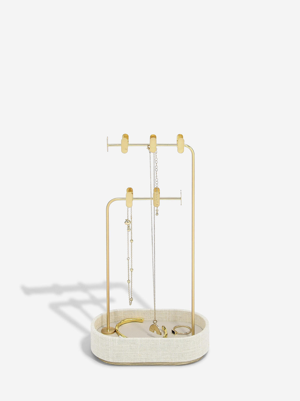 Oatmeal & Linen Multi-Hook Jewellery Stand