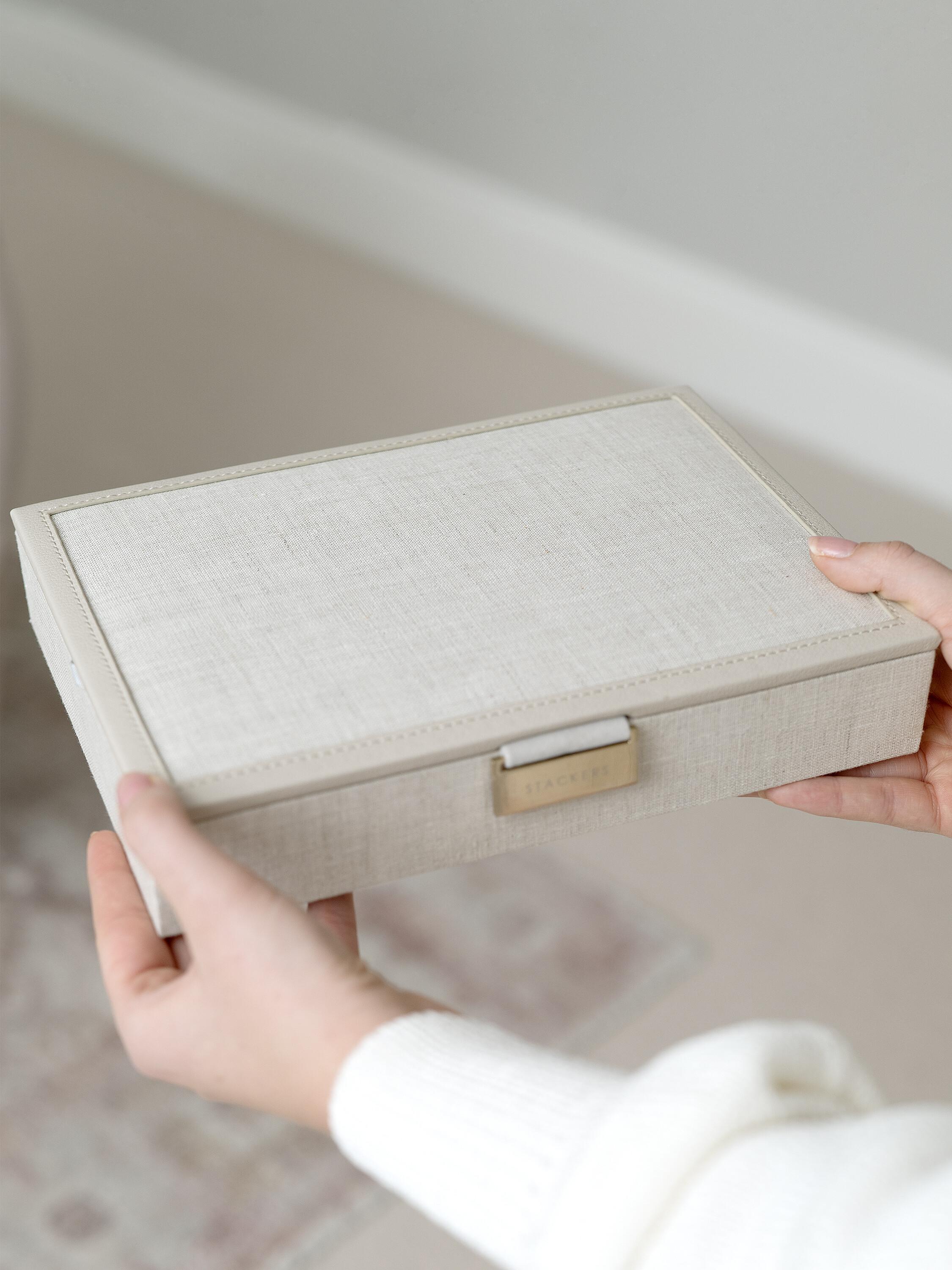 Oatmeal Linen Classic Lid