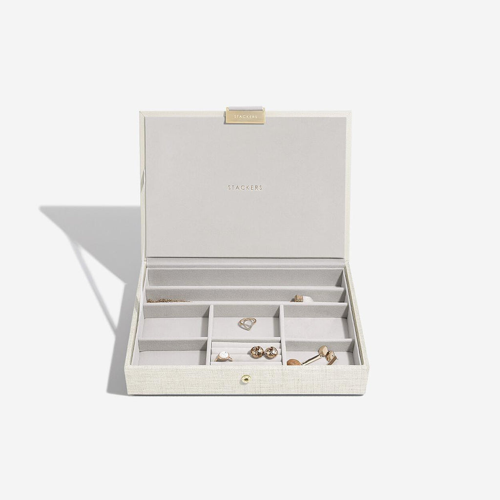 Oatmeal Linen Classic Lid