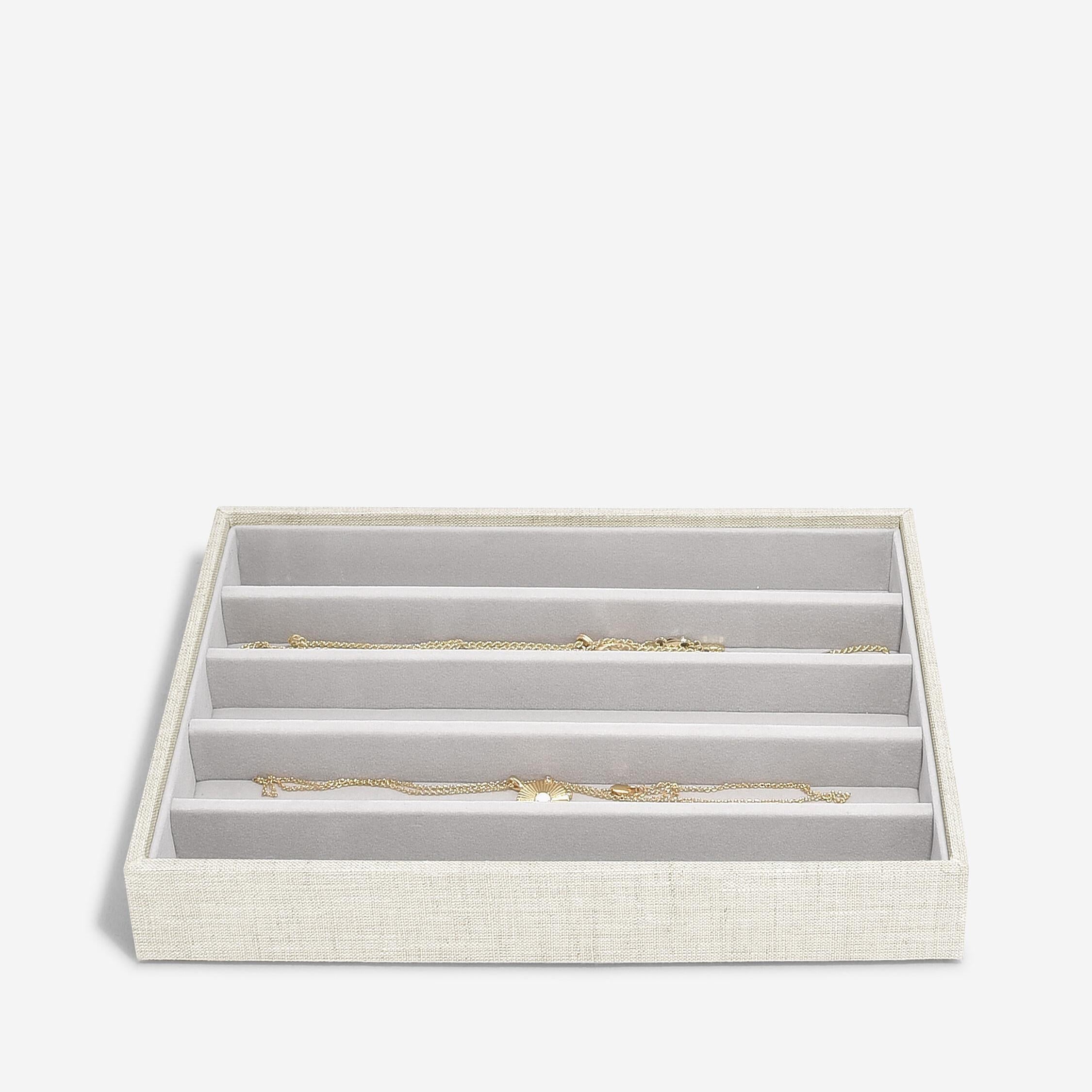 Stackers Oatmeal & Linen Classic Necklace Layer | Tangle-Free Storage ...