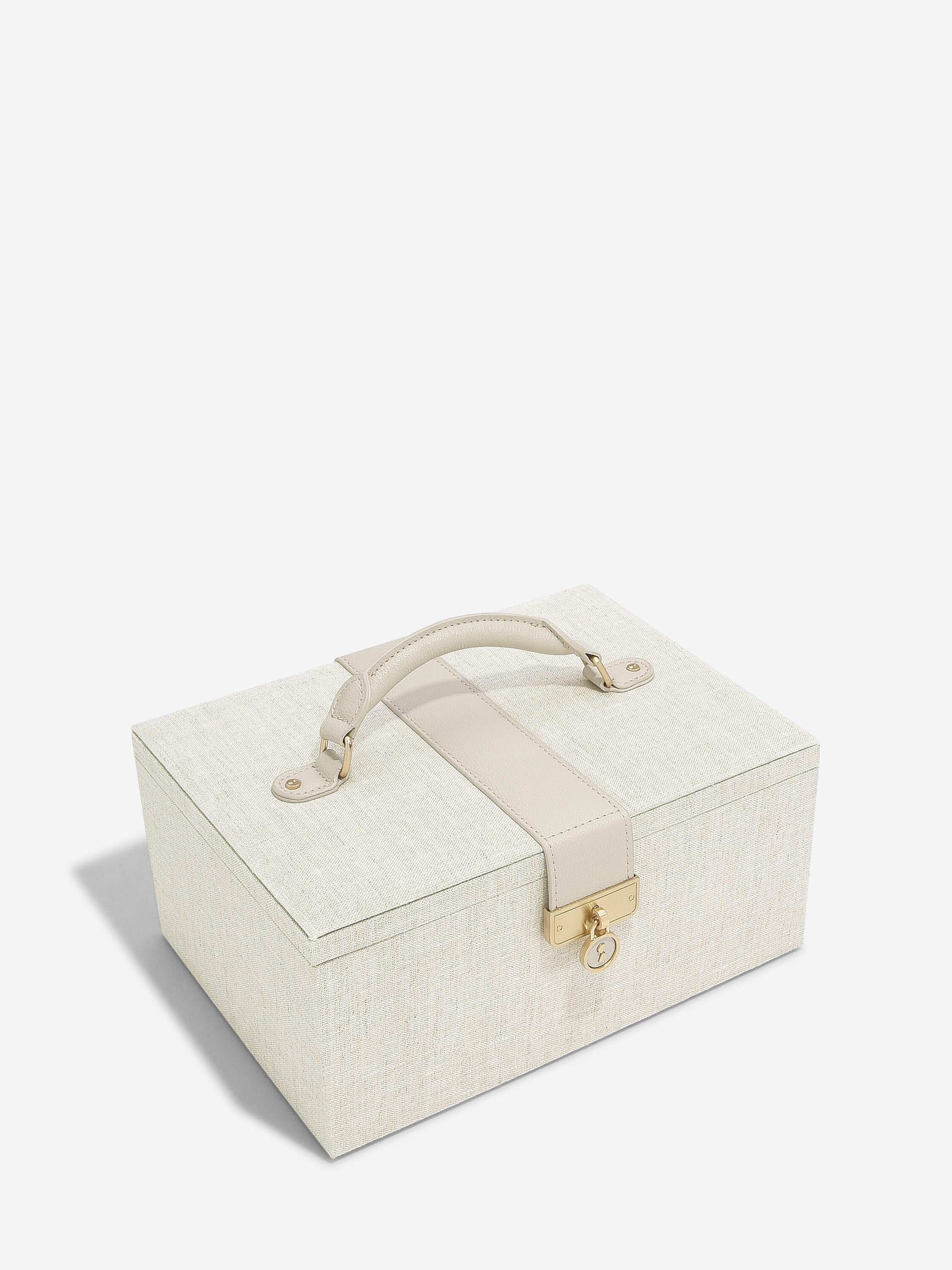 Oatmeal & Linen Luxury Classic Jewellery Box