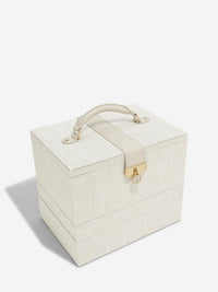 Oatmeal & Linen Luxury Classic Jewellery Box - Jewellery Box - Stackers Australia