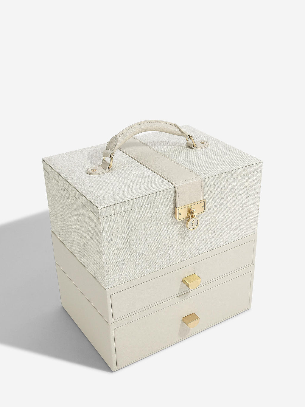 Oatmeal & Linen Luxury Classic Jewellery Box
