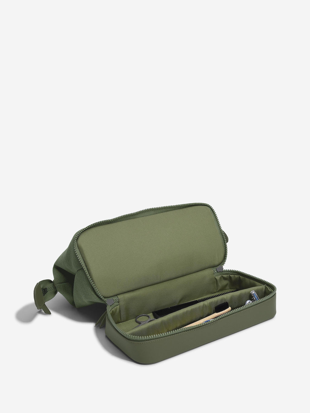 Green Large Canvas Washbag