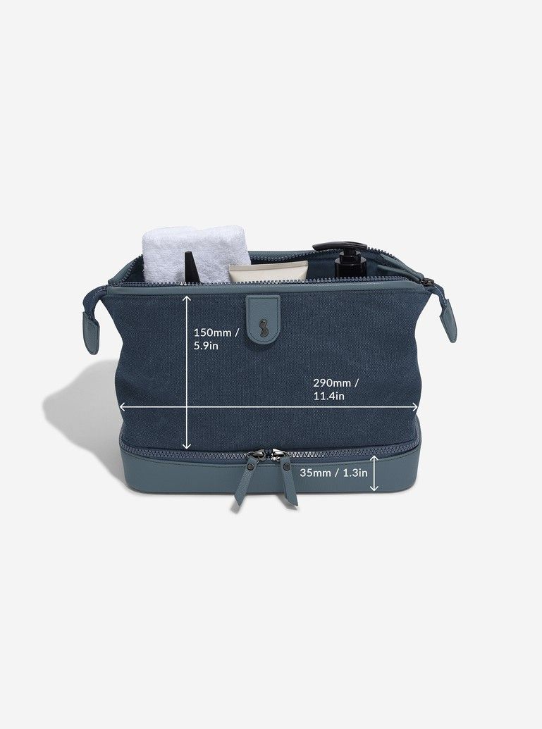 Doctors Washbag Canvas Blue