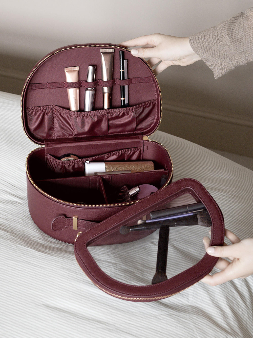 Burgundy Vanity Case