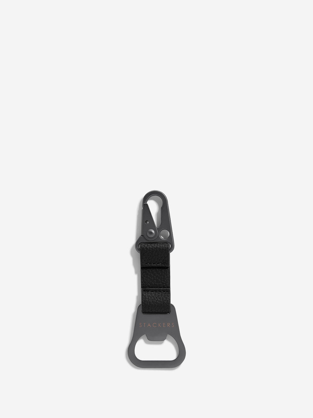 Black Bottle Opener Keyring
