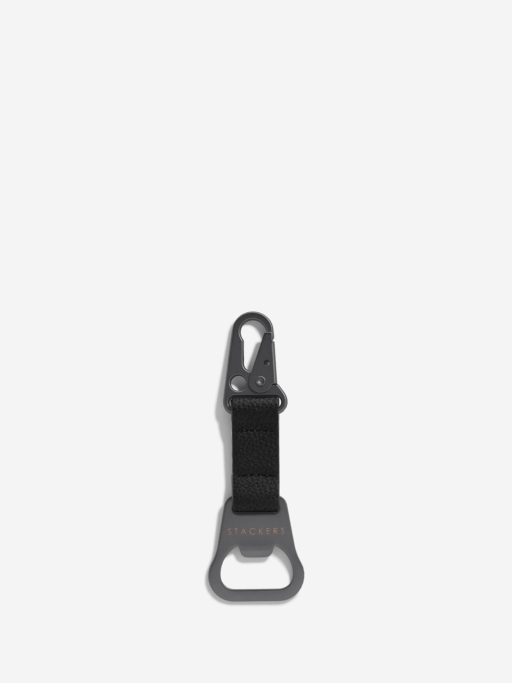 Black Bottle Opener Keyring