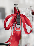 Black Bottle Opener Keyring