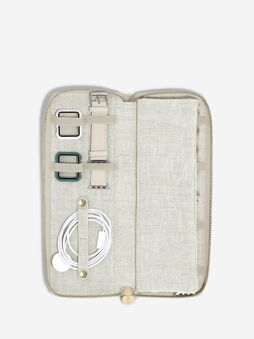 Oatmeal & Linen Smart Watch Organiser