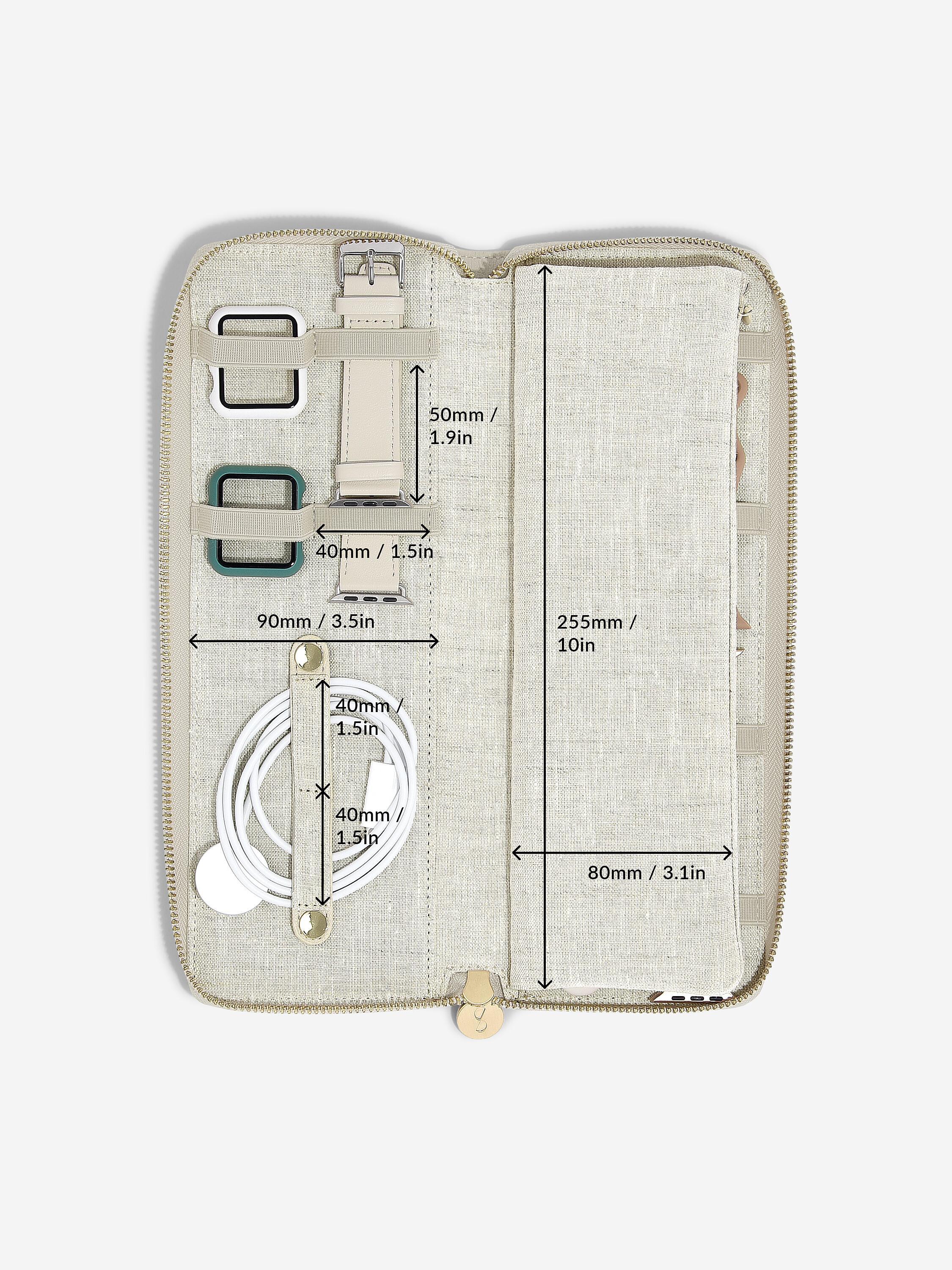 Oatmeal & Linen Smart Watch Organiser