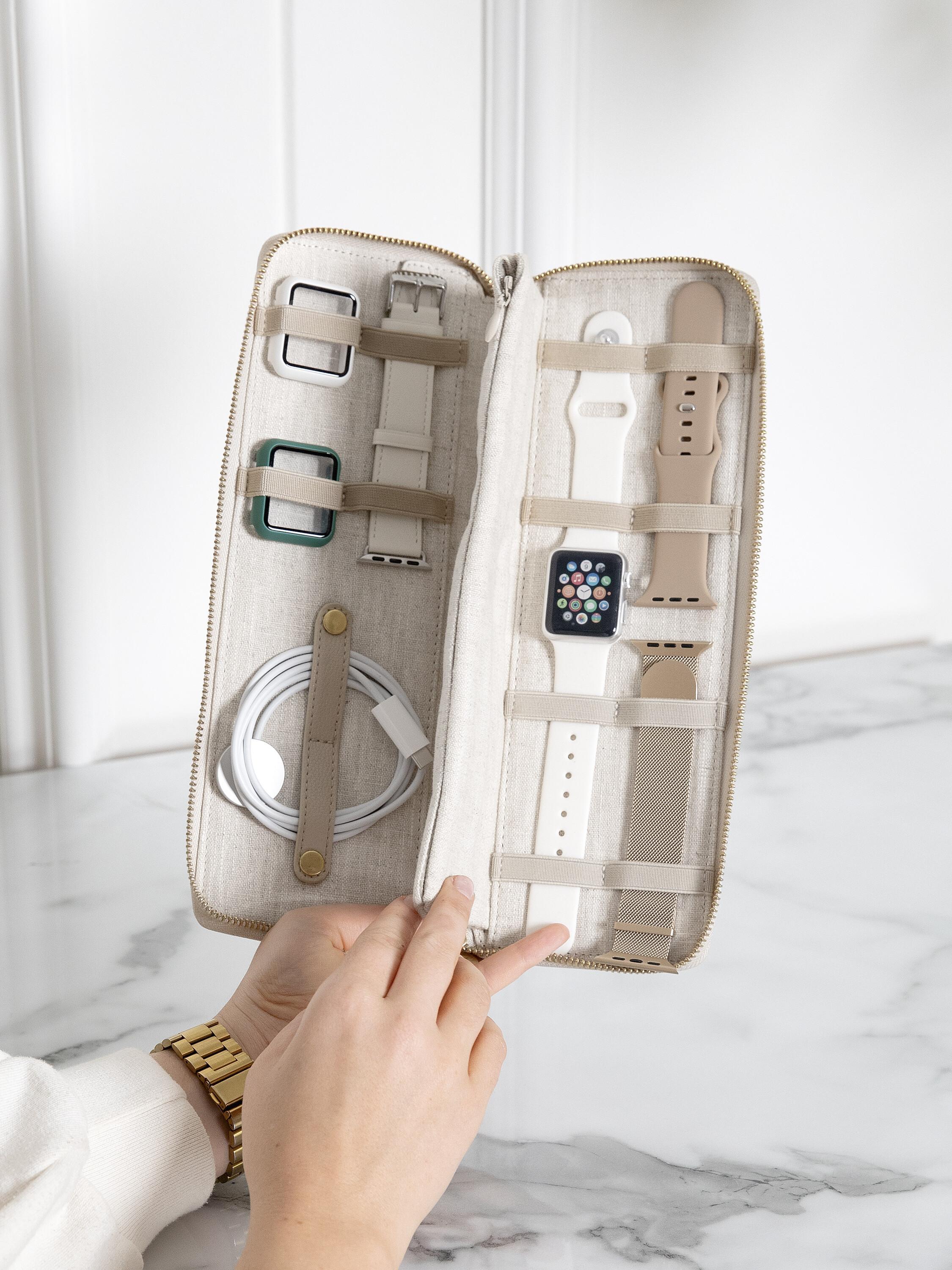 Oatmeal & Linen Smart Watch Organiser